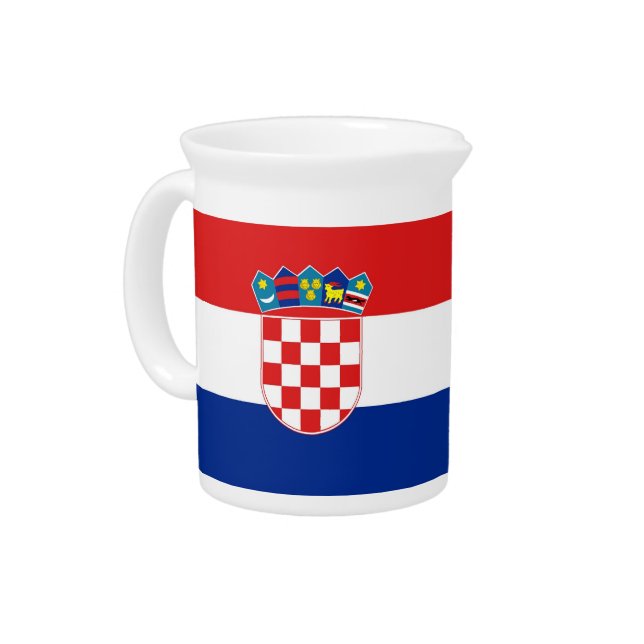 Croatian Flag Pitcher (Left)