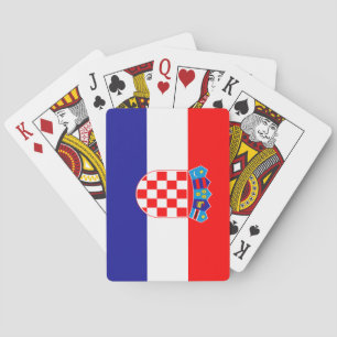 Croatian Flag Poker Cards
