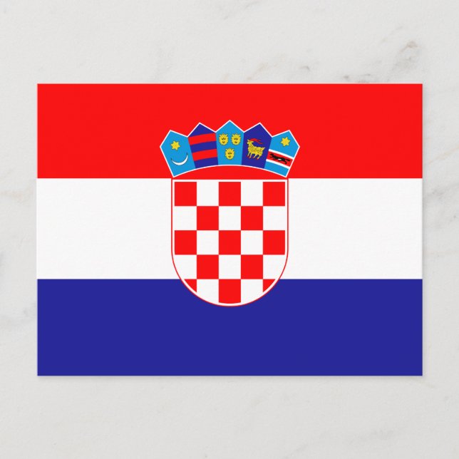 Croatian Flag Postcard (Front)
