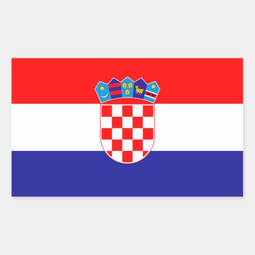 Croatian Flag Rectangular Sticker