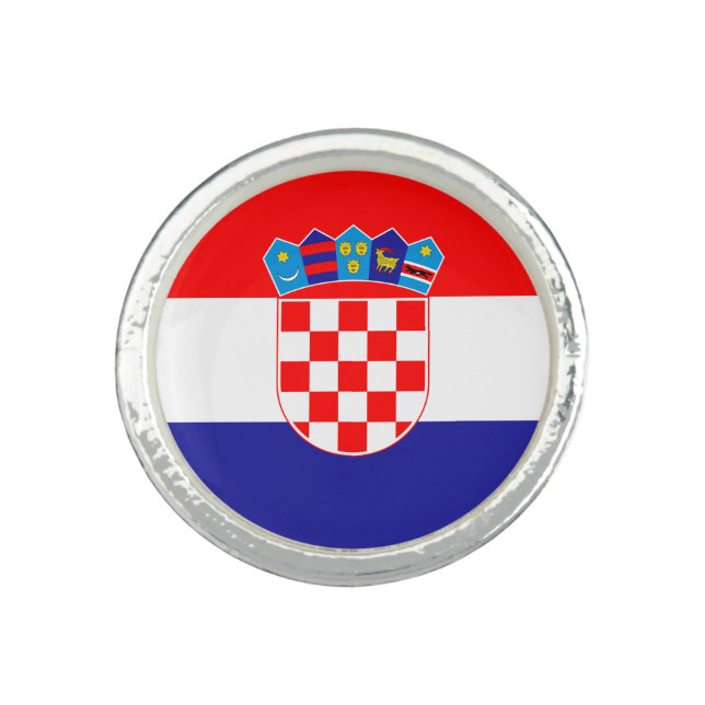Croatian Flag Ring (Front)