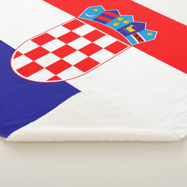 Croatian flag sherpa blanket (3/4)