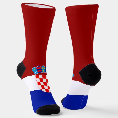 Croatian flag socks