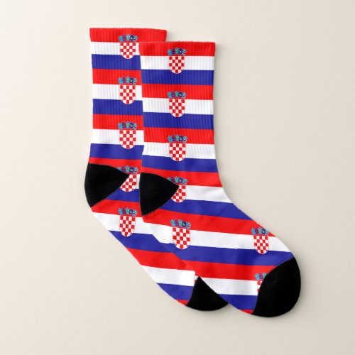 Croatian Flag Socks