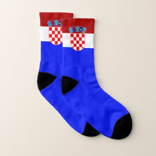 Croatian flag socks