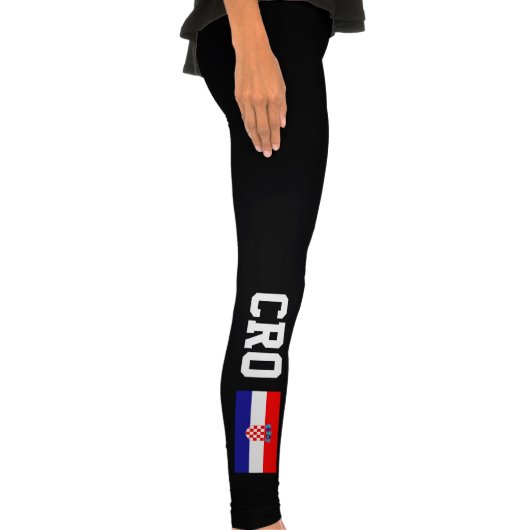 Croatian flag sports leggings | Croatia CRO pride (Right Leg)