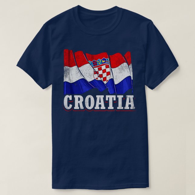 Croatian Flag T-Shirt (Design Front)