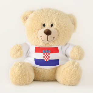 Croatian flag teddy bear