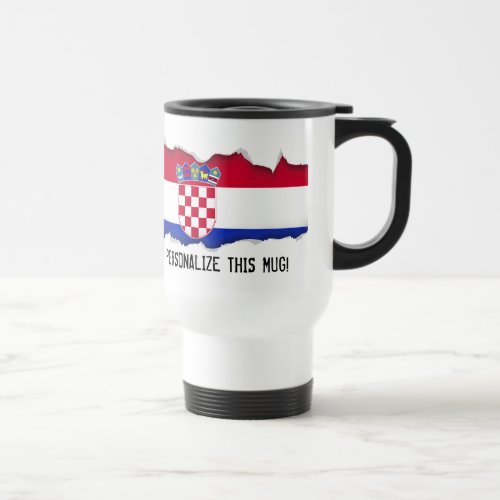 Croatian Flag Travel Mug
