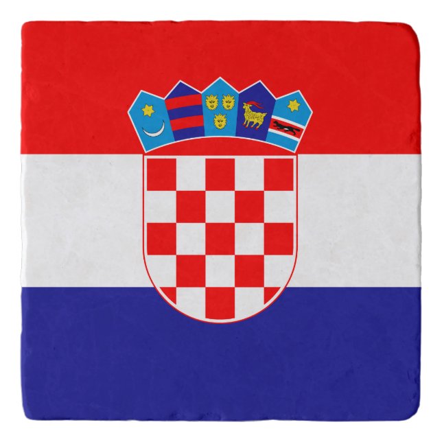 Croatian Flag Trivet (Front)