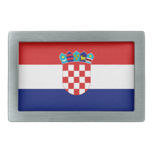 Croatian flag - Trobojnica Belt Buckle
