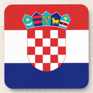 Croatian flag - Trobojnica Beverage Coaster
