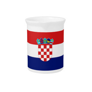 Croatian flag - Trobojnica Beverage Pitcher