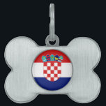 Croatian flag - Trobojnica Pet Name Tag<br><div class="desc">Croatian flag - Trobojnica</div>