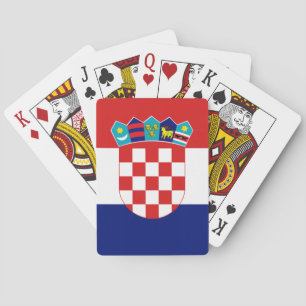 Croatian flag - Trobojnica Poker Cards