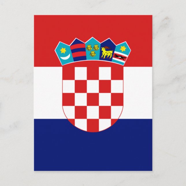 Croatian flag - Trobojnica Postcard (Front)