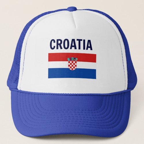 Croatian Flag Trucker Hat