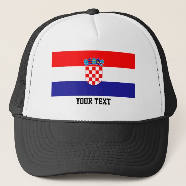 Croatian flag trucker hat (Front)