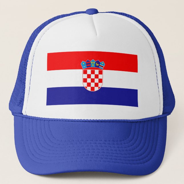 Croatian Flag Trucker Hat (Front)