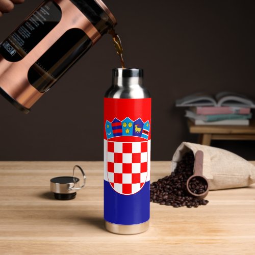 Croatian Flag Water Bottle