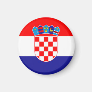 Croatian Flag With Coat of Arms Magnet