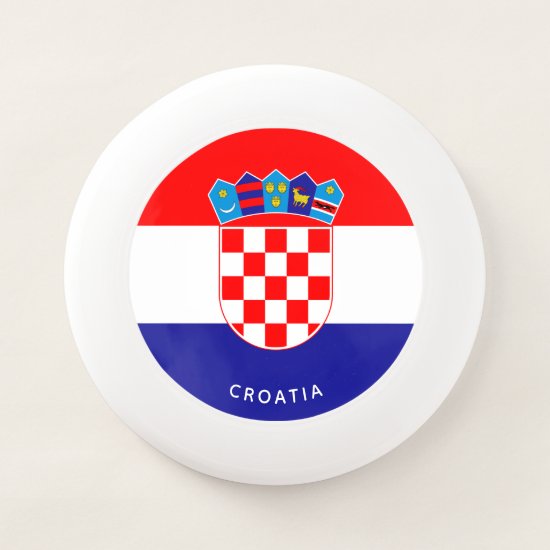 Croatian Flag With Custom Text Hrvatska Zastava Wh Wham-O Frisbee