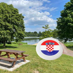 Croatian Flag With Custom Text Hrvatska Zastava Wh Wham-O Frisbee