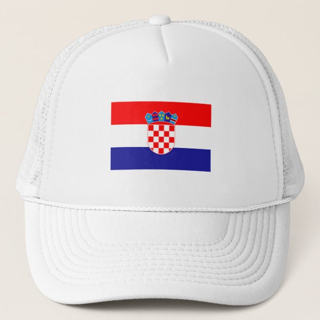 Croatian flag World cup 2022 Football Trucker Hat (Front)