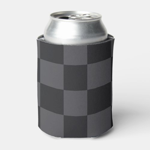 Croatian Geometric Black Gray Bold Checkers Can Cooler