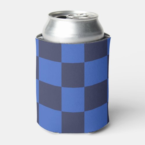 Croatian Geometric Blue Bold Checkers Can Cooler