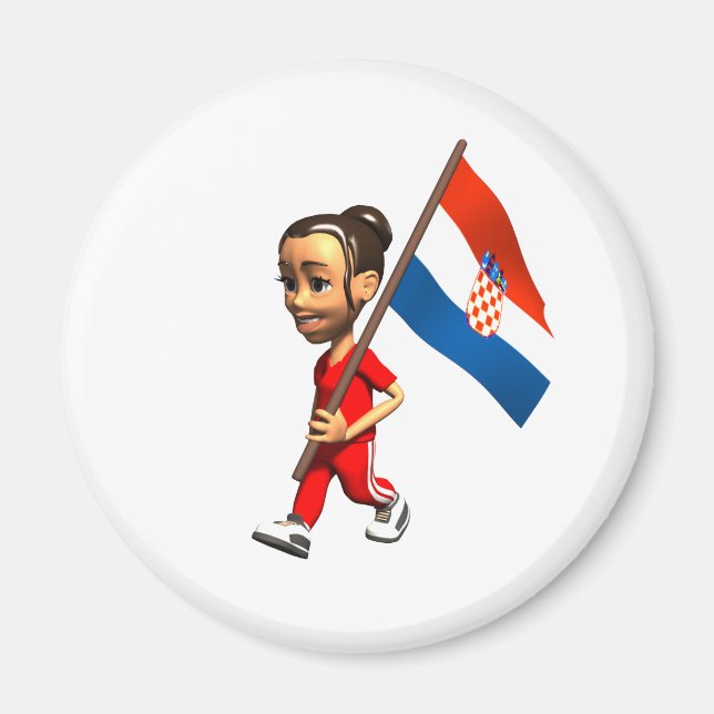 Croatian Girl Magnet (Front)