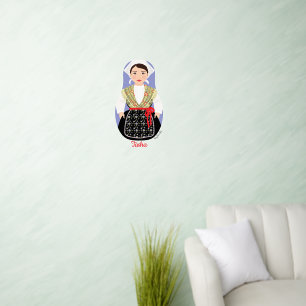 Croatian, Istrian Matryoshka Wall Decal
