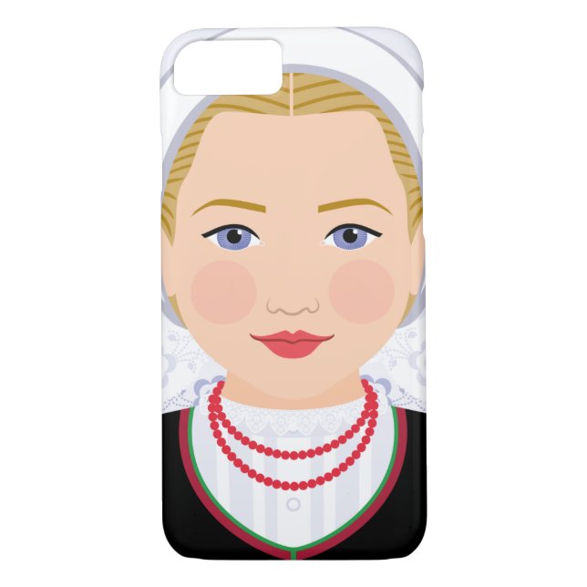 Croatian Lika blonde matryoshka Case (Back)