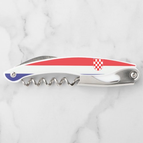 Croatian national Flag Patriotic Gifts Waiters Corkscrew