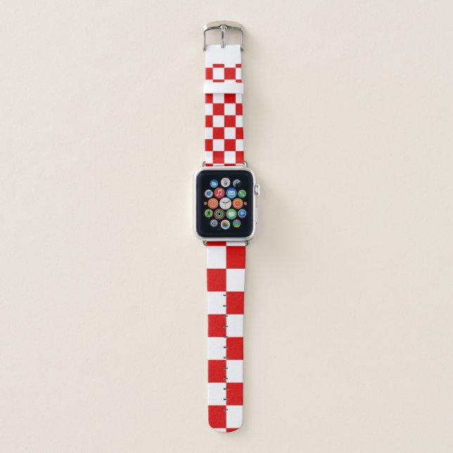 Croatian pattern coa of arms apple watch band (Front)