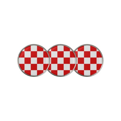 Croatian pattern coa of arms classic round sticker golf ball marker