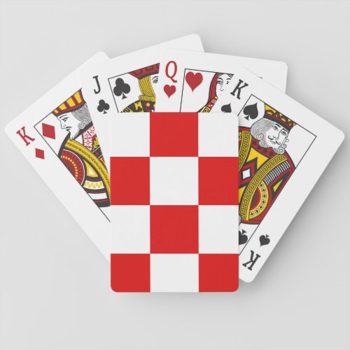 Croatian pattern coa of arms poker cards