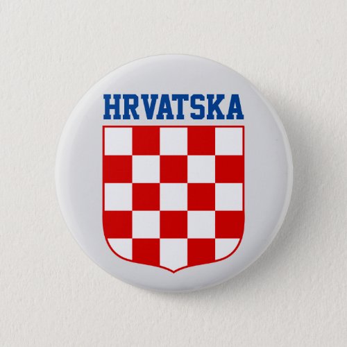 Croatian pattern coat of arms button