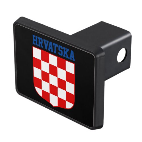 Croatian pattern coat of arms hitch cover