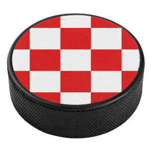Croatian pattern coat of arms hockey puck