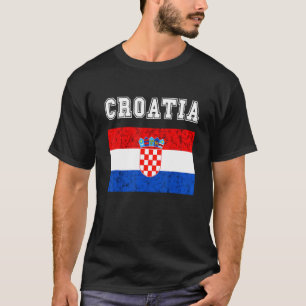 Croatian Pride Croatian Flag Croatia Croatian Root T-Shirt