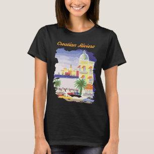Croatian Riviera Colorful Vintage Travel T-Shirt