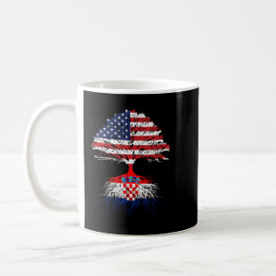Croatian Roots American Grown Croatia Flag Hoodie  Coffee Mug