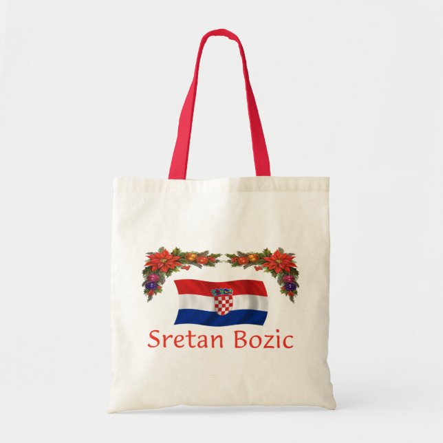Croatian Sretan Bozic (Merry Christmas) Tote Bag