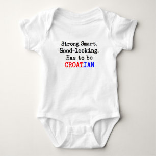 croatian strong baby bodysuit