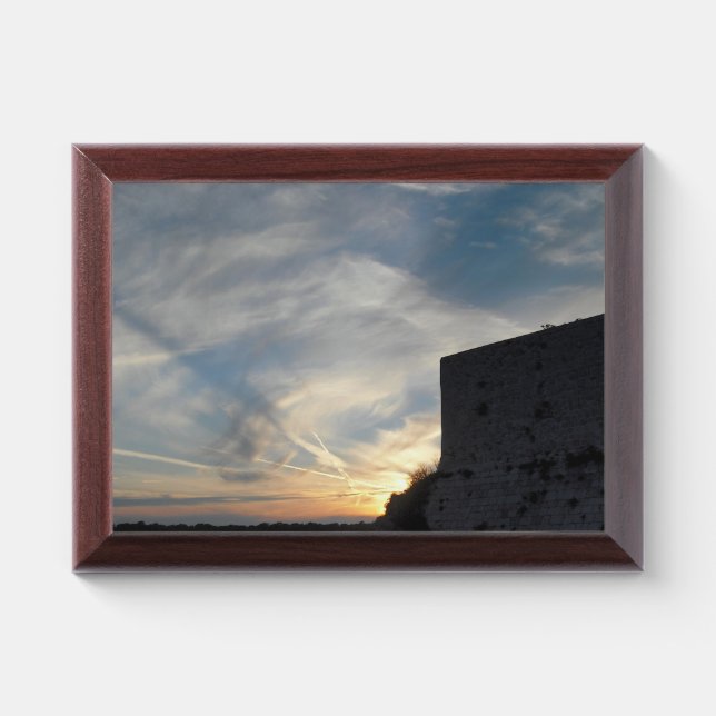 Croatian sunset award plaque (Horizontal)