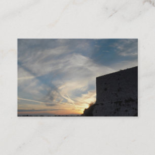 Croatian sunset business card