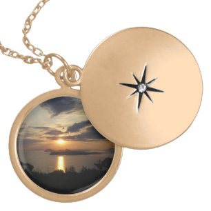 Croatian Sunset Gold Plated Necklace
