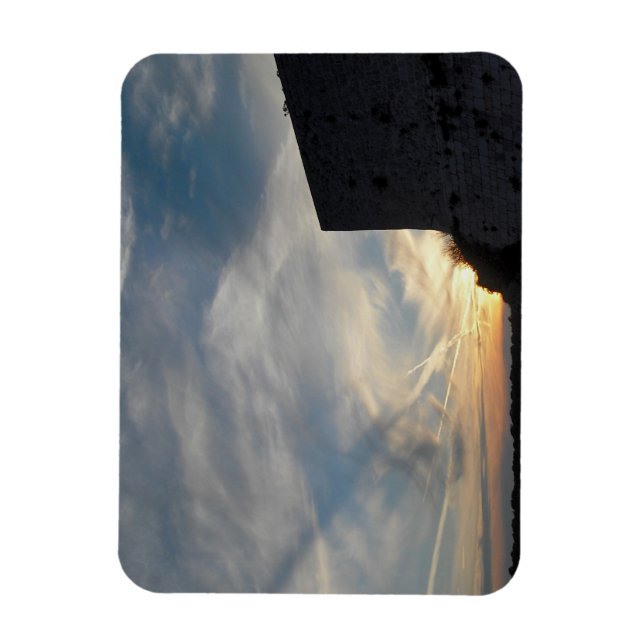 Croatian sunset magnet (Vertical)