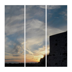 Croatian sunset triptych